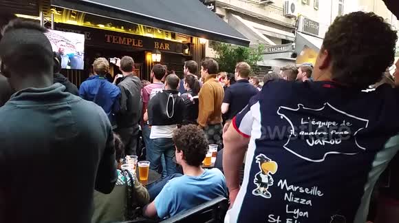 Powerful banger goes off outside Marseille bar as French fans sing national anthem
