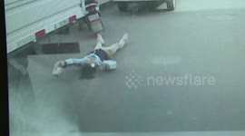 Girl hit by car in dramatic dashcam footage