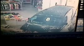 Out-of-control car smashes into clothes shop