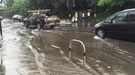 Raynes park flash flood in london