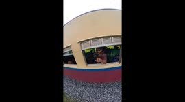 Train passenger suffers Insta360 fail while holding camera outside moving carriage