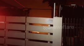 US, Los Angeles: Compton House Fire