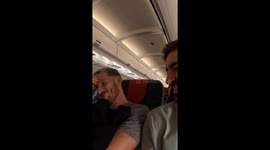 Baby crying imitation on Brussels to Toulouse flight