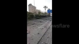 Lebanon: The aftermath of Israeli airstrikes that targeted residential buildings in Al-Ghobeiry neighborhood in the southern suburbs of the Lebanese capital, Beirut