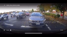 Driver steps out vehicle after car behind 'aggressively' honks only to find out it was pressed by motorist's dog by accident