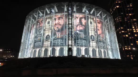 The BFI Imax in London gets a Roman makeover in tribute to the new movie Gladiator 2