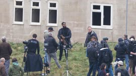 Stunt location firearm sequence with actor Fehinti Balogun, for AppleTV 