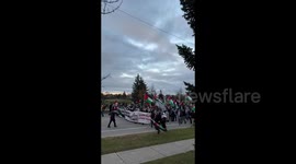 Canada: Massive rally for Palestine in Mississauga, Canada