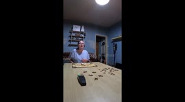 Coin shoots from table into man's glasses in Burton-on-Trent, UK