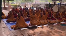 The five days long special Sadhana of 16 Arahants, Dharma Protector Mahakali and the aspiration prayers for the well-being of all sentient beings and for peace and prosperity throughout the world, under the sacred Bodhi Tree at Mahabodhi Mahavihara Temple