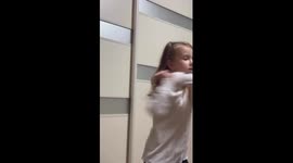 Brave Girl Pulls Out Wobbly Tooth with a String and Door Trick