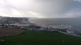 Dramatic waterspout captured on camera