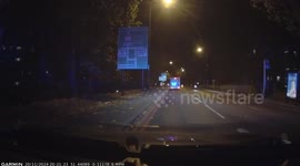 Asda delivery driver makes poor choices giving way to ambulance in South London
