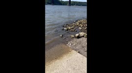The Hudson River on a Beautiful Spring Day in Poughkeepsie, New York