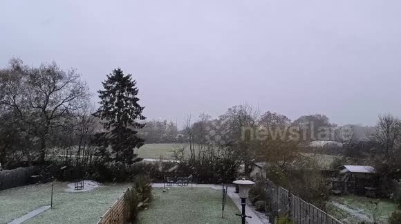 York is being battered by the snow storm North Yorkshire England