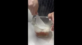 Chinese woman makes layered rice lunch