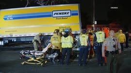 US, Los Angeles: Compton Person Trapped After Rear Ending Box Truck