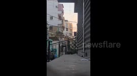 Lebanon: The moment Israel struck a construction site in Chiyah