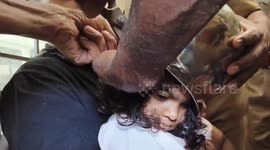 Playtime gone wrong: Toddler rescued by firefighters after head gets trapped in steel pot