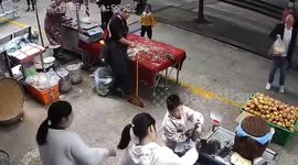 Flowerpot falling from 4th floor frightens children as it lands just inches from their heads