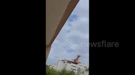 Israel: The moment a Hezbollah missile made direct impact in Nahariya