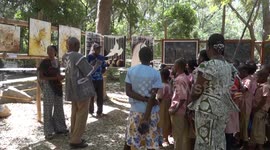 Burkina Faso: Open-air market in Burkina Faso brings art to public