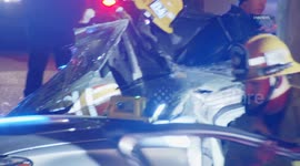 US, Los Angeles: Palmdale Single Vehicle Collision With Multiple Criticals