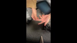 Chinese magician performs fascinating finger trick