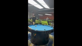 Round pool table is a challenge for players in China