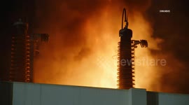 US, Los Angeles: Downtown Los Angeles Structure Fire