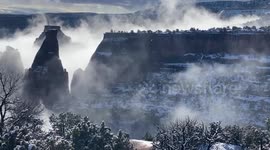US: Fog Rising in Wedding Canyon