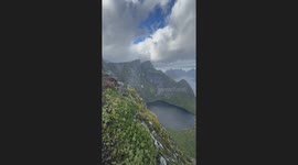 Hiking Reinebringen in Lofoten Islands, Norway (Hiking in the Arctic Circle)