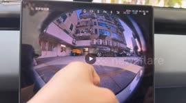 Stray cat marks car in the funniest way in Guangdong, China