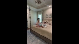 Husband Falls Through Ceiling During Toy Review