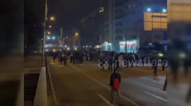 Georgia: Protesters March in Tbilisi's Saburtalo District