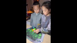Children solve Rubik’s Cube in 9 seconds in China