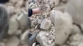 Syria: Child Suffers Nervous Breakdown Amid Rescue