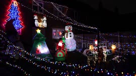 Family's anger after residents moan Christmas display is causing 'light pollution'