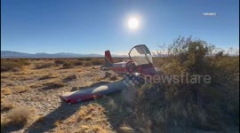 US, Los Angeles: Palmdale Plane Crash