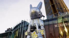 The Tallest Robbi in the world is on show in Bangkok,Thailand