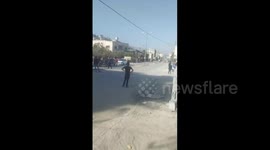 Injuries reported among local Palestinian residents from Israeli army gunfire in the town of Beit Furik