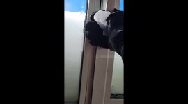 Beautiful view of Tianchi Lake revealed through snow in Jilin, China