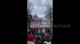 UK: UCL students protested against the genocide in Gaza, honoring the late Palestinian activist and academic, Dr. Refaat Alareer