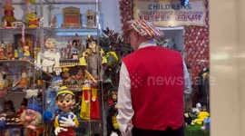 Seaside B&B delights guests by showing off his collection of over 1,000 puppets