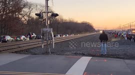 US: CPKC Holiday Train Delights Indiana Crowds During Festive Pass Through Ogden Dunes