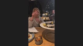 Sister tries first oyster in Cirencester, UK