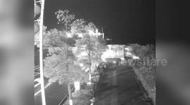 China: Truck Driver Rescued After Plunging Into River, Clings To Vehicle Roof For Hours