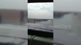 Syria: A Video Showed A Mass Fled Of Syrian Soliders Amid Assad’s Regime Fall