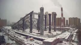 Worker dies when artificial ski slope gives way during dismantling works