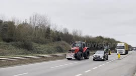 Farmers Demonstration in Felixstowe